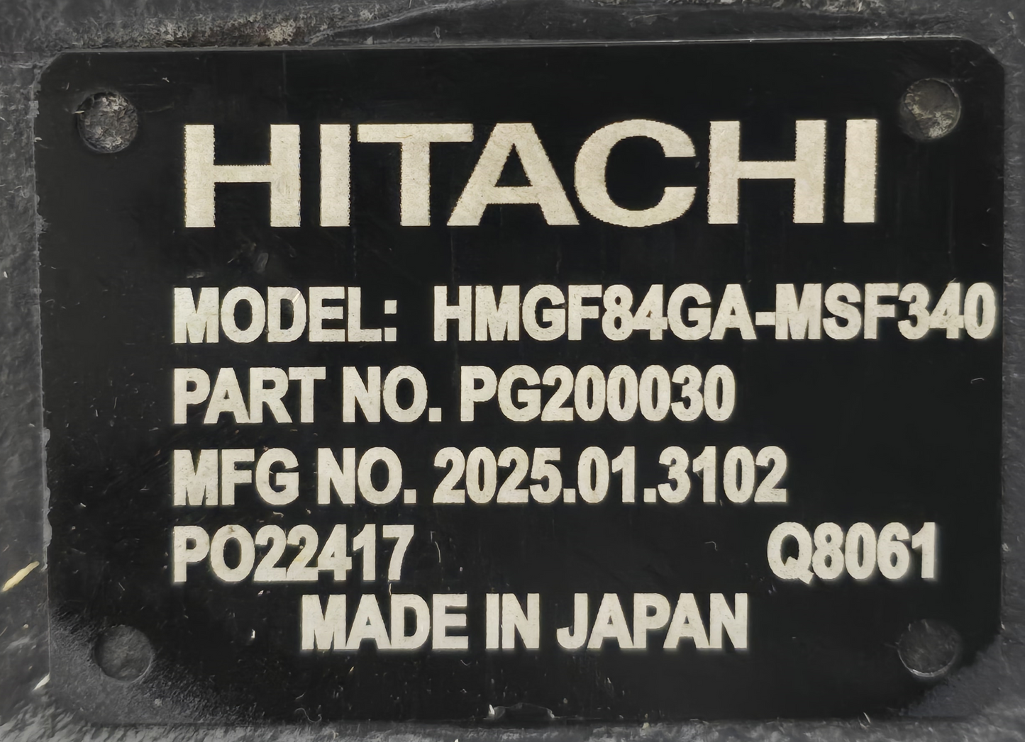 Hitachi 450D PG200030 Propel Motor