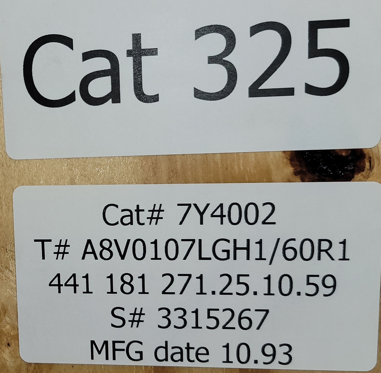 CATERPILLAR 325 7Y4002
