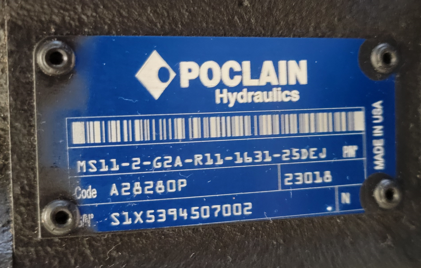 Poclain MS11 - LH A28280P